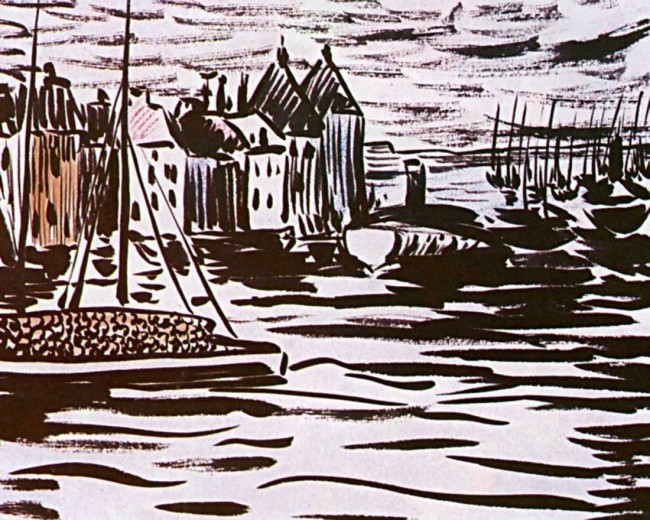 Сочинение по картине: Экстер - "Морской вид"